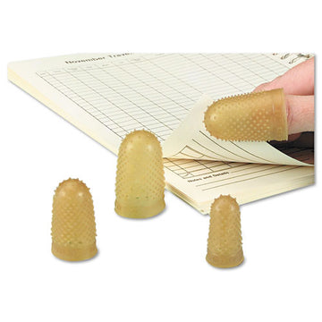 Swingline® Rubber Finger Tips, 14 (x-large), Amber, Dozen freeshipping - TVN Wholesale